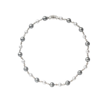 Taipan tahitian australian white mixed color pearl necklace for women