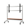 Stainless steel TV mobile floor stand TV stand