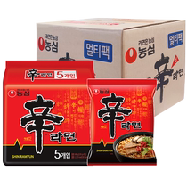 (Self-operated) Korean imported Nongshim Shin ramen fried sauce Anseong noodle soup instant noodles ramen whole box bag
