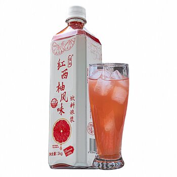 Hengji red grapefruit juice 1kg* bottle for commercial beverage preparation