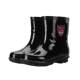 Pull back men's short-tube rain boots non-slip wear-resistant rain boots