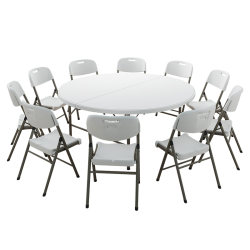 Folding round table dining table for home small apartment modern simple large round table 10 people table and chair combination round dining table