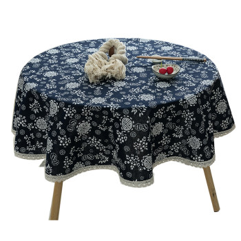 Wuzhen blue and white tablecloth cotton linen chinese retro Wuzhen blue and white tablecloth cotton linen chinese retro