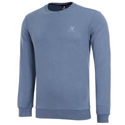 Xtep sweatshirt ຜູ້ຊາຍພາກຮຽນ spring ຄໍຮອບ 2024 ຜູ້ຊາຍໃຫມ່ knitted ແຂນຍາວຂອງຜູ້ຊາຍພາກຮຽນ spring ແລະດູໃບໄມ້ລົ່ນ tops ກິລາບາດເຈັບແລະ