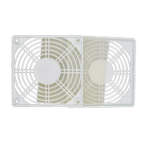 Axial blower anti-dust mesh hood 80 * 80 white three-in-one plastic dust mesh 8CM8025 heat dissipation fan net