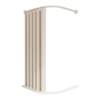 No punching bathroom shower curtain curved magnetic set