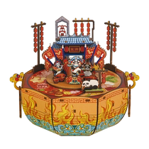 Tongqu music box Chengdu impression building blocks diy music box national style toys creative souvenir birthday gift for women