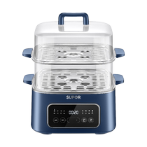 Supor electric steamer household multi-functional small electric steamer stainless steel intelligent steaming all-in-one pot flagship 157