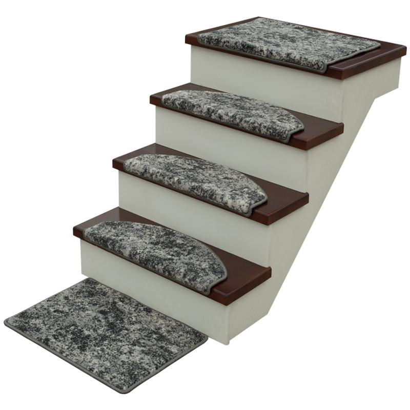 Glue-free self-adhesive non-slip wear-resistant light luxury stair step mat