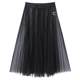 Mendeshi black long skirt for women 2025 summer