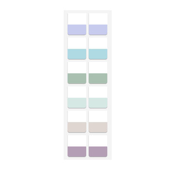 Index sticky note transparent writeable morandi color