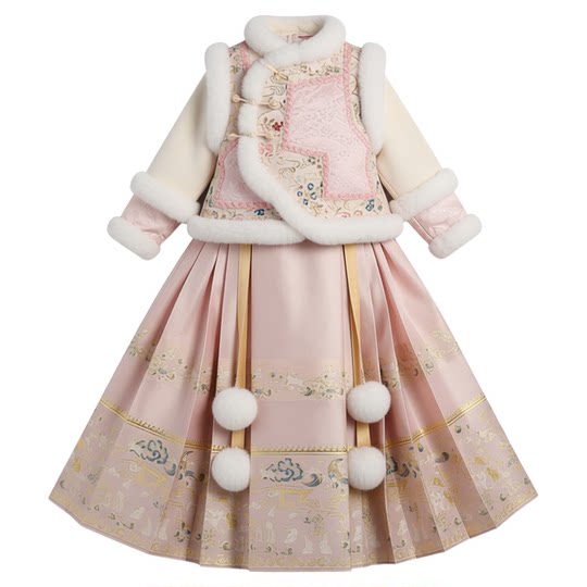 格格服女童汉服冬季2025新款古装儿童过年服冬装中国风加厚拜年服