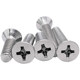 Stainless steel fine-tooth cross screw countersink