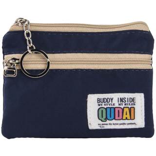 双层零钱包简约日系防水迷你小学生男女装钥匙耳机卡包布艺零钱袋