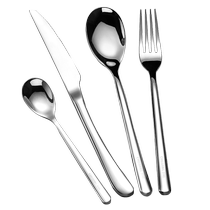 Western steak cutlery knife and fork stainless steel high-end knife fork and spoon three-piece set steak dinner plate cutlery set 1925