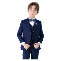 Luo Meng boy suit suit childrens dress piano performance costume 2024 new flower girl host performance costume spring