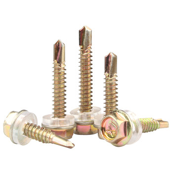 External hexagonal drill tail screw color steel tile self-drilling screw External hexagonal drill tail screw color steel tile self-drilling screw