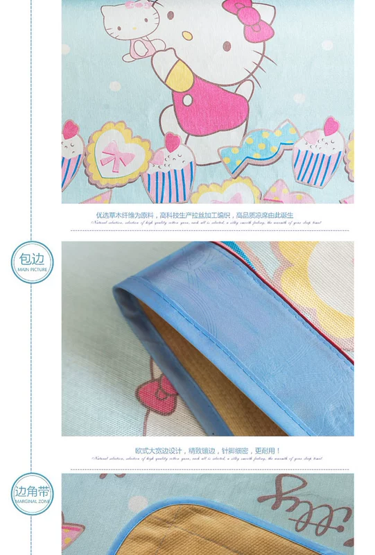 Summer tre mat mat 1,5m giường đôi 1.8m có thể gập máy giặt lụa rửa ghế băng đứng về phía thảm - Thảm mùa hè chiếu trúc tăm