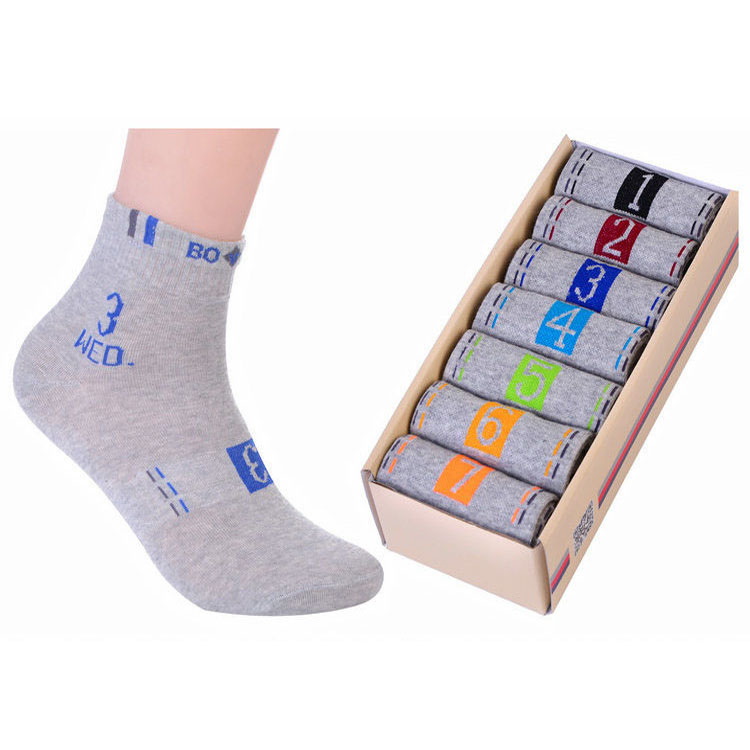 Chủ nhật bảy ngày vớ 7th socks nam của phụ nữ sinh viên thể thao cotton ống mùa xuân hè ống ngắn vớ cotton