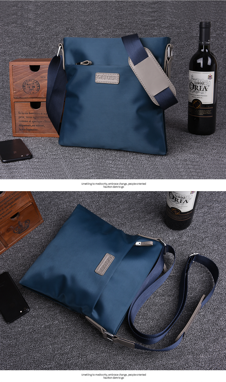 Túi xách nam chất lượng mới Túi vải Oxford đeo vai kinh doanh bình thường Túi Messenger nam Túi vải xu hướng trở lại aldo túi xách