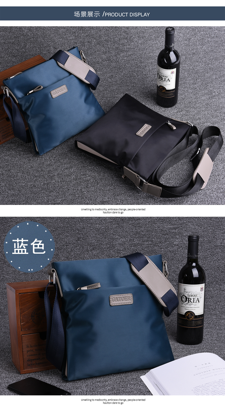 Túi xách nam chất lượng mới Túi vải Oxford đeo vai kinh doanh bình thường Túi Messenger nam Túi vải xu hướng trở lại aldo túi xách