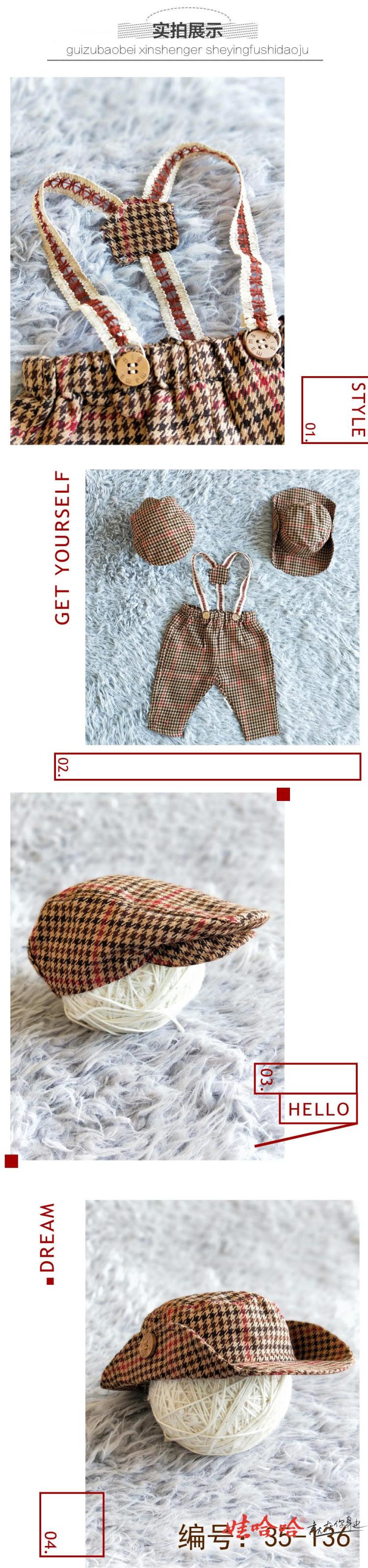 Trẻ em của dịch vụ nhiếp ảnh ảnh nhiếp ảnh quần áo dual-sử dụng màu xám khác sơ sinh photo studio một nhiếp ảnh quần áo quần ống rộng trẻ em