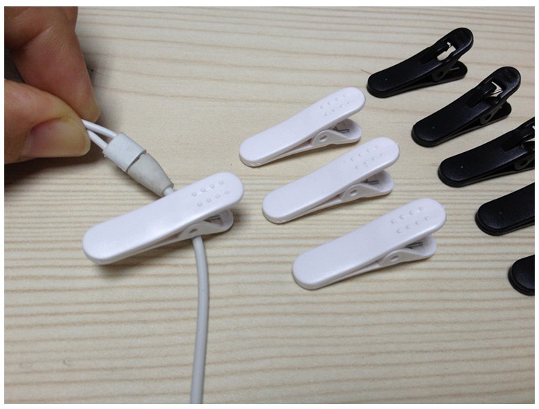 10 Túi MP3MP4 tai nghe clothespins headphone clip clip mì ăn liền điện thoại di động dòng tai nghe clip dòng clip phổ line headphone phụ kiện