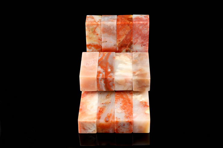 Shangxin 2.5x5 cm Lào đá con dấu thực hành chương chất liệu Jin Shizhen khắc đá chương chất liệu sơn và thư pháp tên con dấu đá trang trí