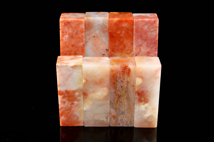 Shangxin 2.5x5 cm Lào đá con dấu thực hành chương chất liệu Jin Shizhen khắc đá chương chất liệu sơn và thư pháp tên con dấu đá trang trí