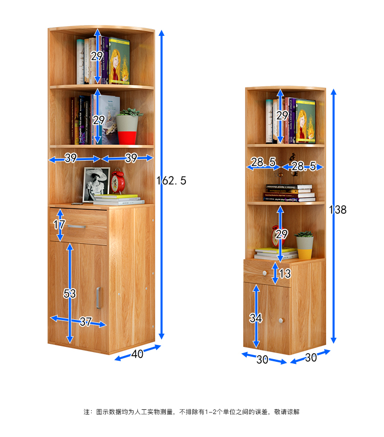 Tủ tam giác đơn giản bằng gỗ góc phải tủ khắc góc tủ fan hình một số loại tủ lưu trữ tủ