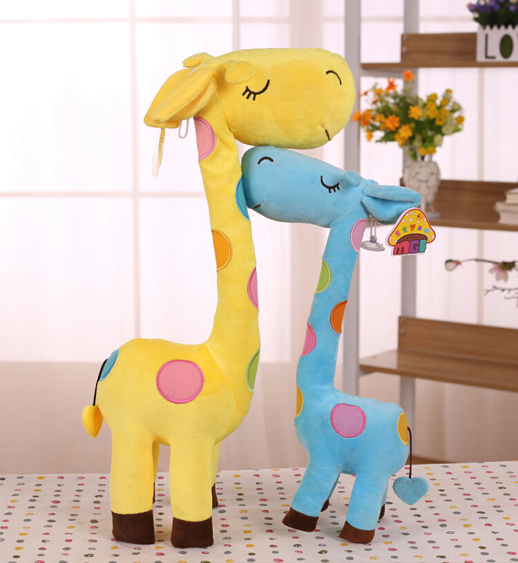 20180226 new wedding gift búp bê búp bê plush toy doll con hươu cao cổ plush vải đồ chơi gấu bông cute