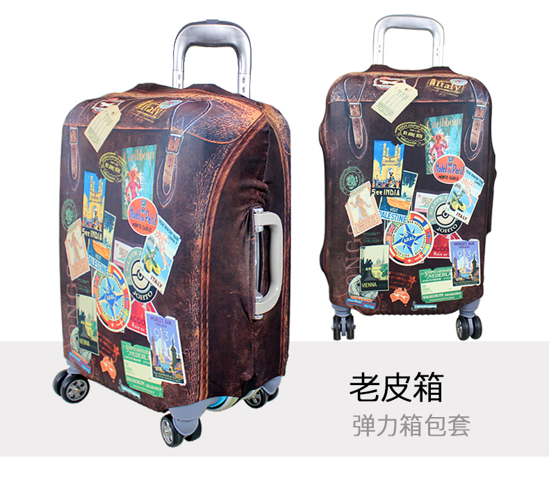 Vải đàn hồi hành lý bìa chống bụi hộp du lịch bảo vệ bìa du lịch hành lý bìa 20, 24, 28 inch hộp có sẵn vali trẻ con