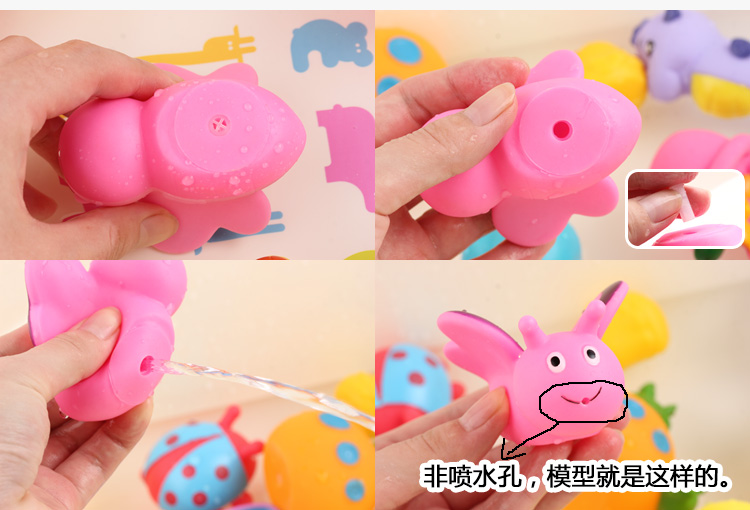 Trẻ sơ sinh bé tắm pinch được gọi là đồ chơi trẻ em phun nước vịt hồ bơi bé chơi nước phù hợp với hồ bơi intex
