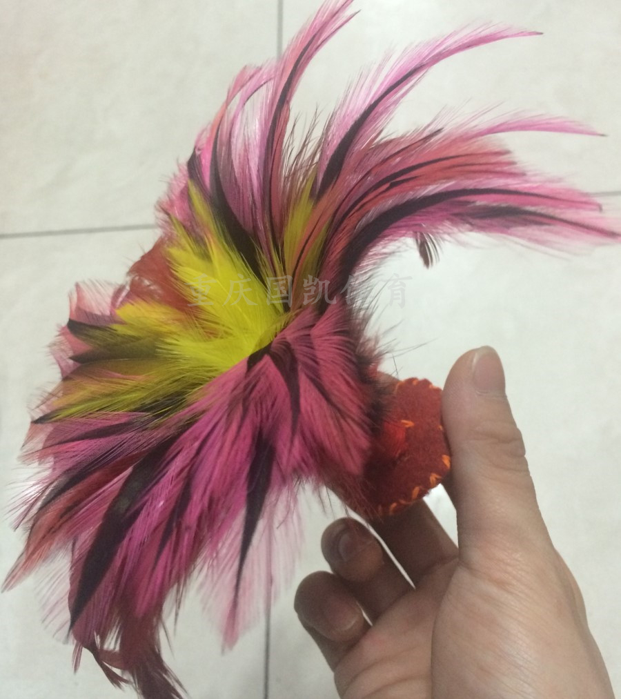 Handmade cao cấp màu lớn Trùng Khánh lông vũ bụi bặm đôi đáy gia cố bọ cạp giải trí thể dục cạnh tranh croquet - Các môn thể thao cầu lông / Diabolo / dân gian cầu đá giá rẻ	