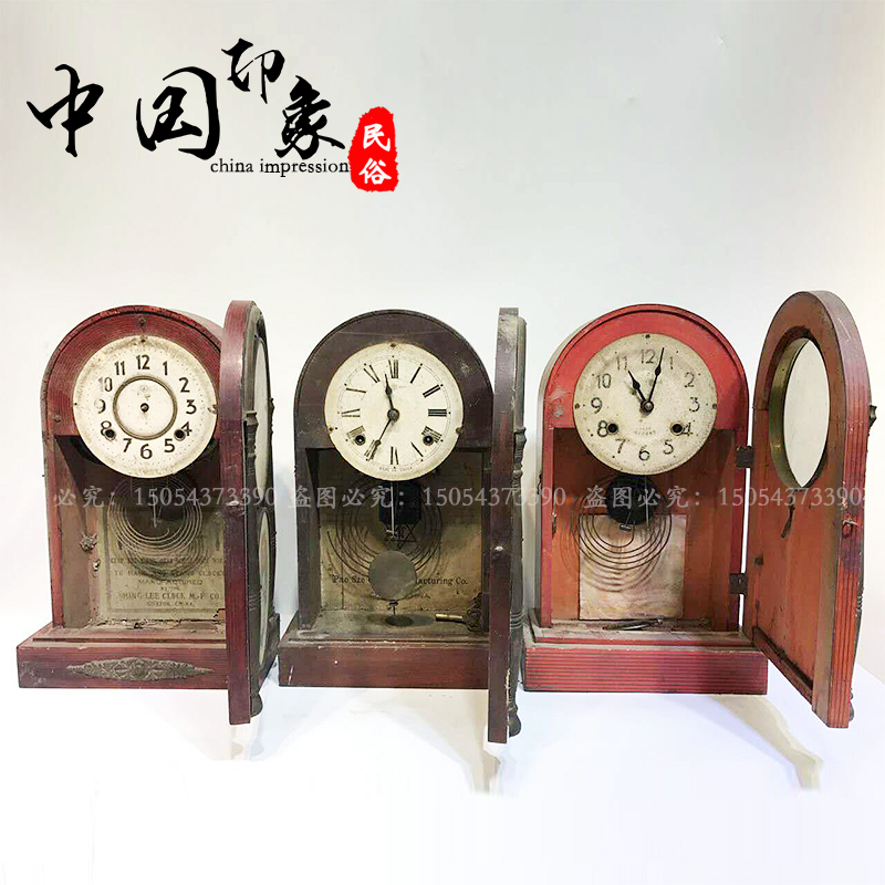 Dân gian hoài cổ vật cũ bộ sưu tập đồ cổ Miscellaneous Old Republic Cũ đồng hồ treo tường đồng hồ xem cụ già đồ trang trí cũ đồng hồ rado cổ xưa