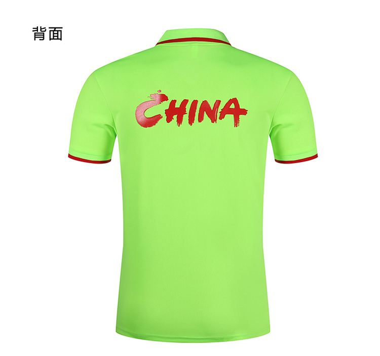 Thể thao nhanh khô nhóm áo polo ve áo Đội tuyển quốc gia Trung Quốc áo thun ngắn tay đào tạo Trung Quốc quần áo mùa hè quần áo nam nữ áo polo tay dài