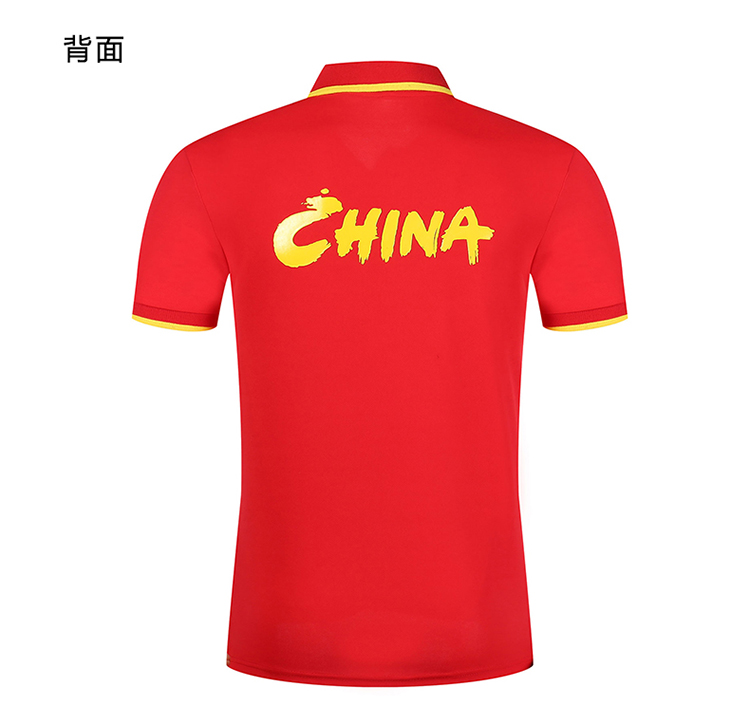 Thể thao nhanh khô nhóm áo polo ve áo Đội tuyển quốc gia Trung Quốc áo thun ngắn tay đào tạo Trung Quốc quần áo mùa hè quần áo nam nữ áo polo tay dài