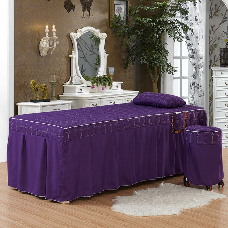 Khăn trải giường cotton cao cấp châu Âu 2018 mới điều trị massage bệnh viện bốn mảnh giá khăn trải giường spa
