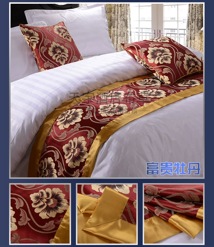 Khách sạn khách sạn bộ đồ giường cao cấp khách sạn khách sạn giường khăn giường cờ giường đuôi pad giường bìa bảng cờ ga giường