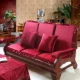 Ghế đơn gỗ gụ đệm có tựa lưng một ghế sofa gỗ rắn đệm đệm đệm dày xốp ghế đệm tựa lưng