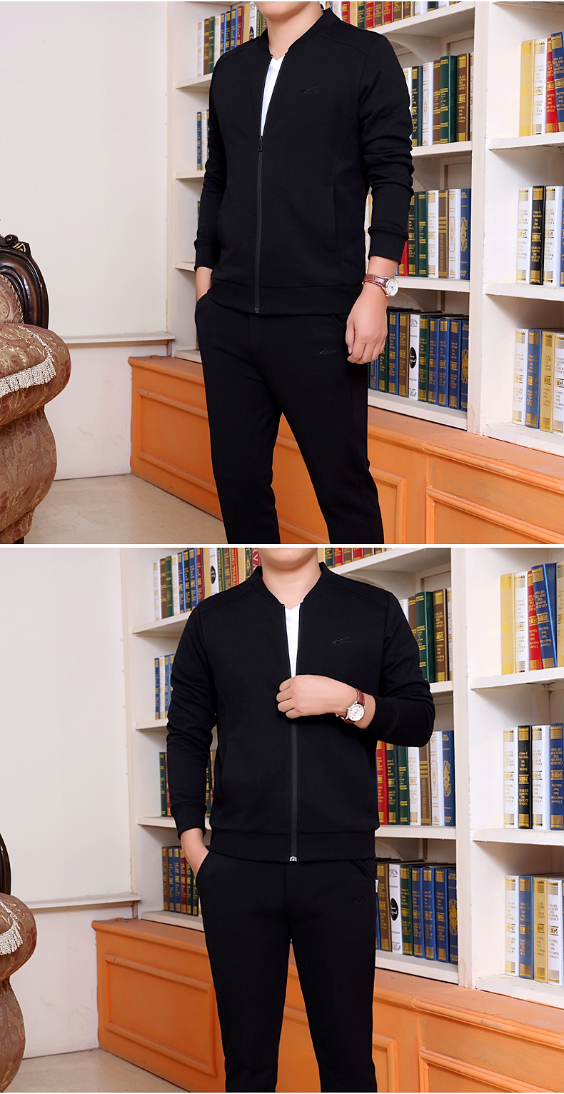 Phù hợp với nam giới thường cardigan mùa xuân và mùa thu V-Cổ đồng phục bóng chày nam kích thước lớn dài tay thể thao chạy thể thao cotton bộ thể thao nữ mùa đông adidas