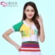 Mùa hè Yang Liping Square Dance Trang phục Áo ngắn Tay áo mới Dance Dress Váy Quần áo Khiêu vũ Quần nữ - Khiêu vũ / Thể dục nhịp điệu / Thể dục dụng cụ giày khiêu vũ phương đông
