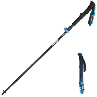 Folding trail running carbon fiber outer locking ultra-light trekking pole