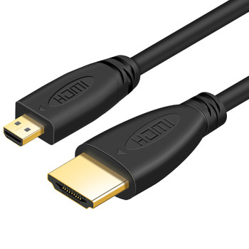 Futai micro hdmi ກັບ HDMI ສາຍຄວາມລະອຽດສູງໂທລະສັບມືຖືຫນ້າຈໍແບນ TV ກ້ອງຖ່າຍຮູບສະແດງສາຍສາຍ projector