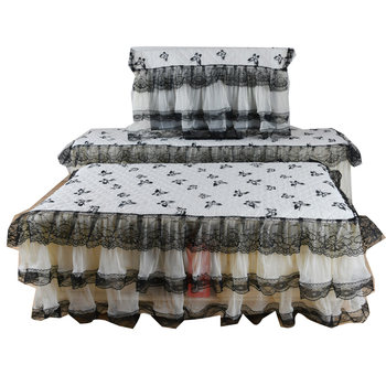 Embroidered european style tv cabinet lace all-inclusive dust cover