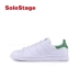 ADIDAS Adidas Stan Smith cỏ ba lá đuôi xanh giày nữ bình thường giày trắng m20605 Dép / giày thường