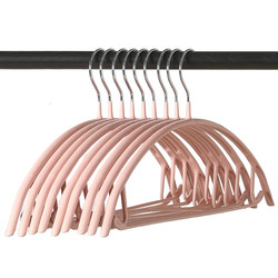 Household Plastic-Coated Non-Slip Hangers, Non-Marking Stainless Steel Hangers, Anti-Shoulder Crease Hangers, Adult Clothes Hangers Wholesale
