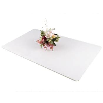 Pure white transparent soft and non-deformable dining table mat