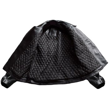 2025 Spring and Autumn New Leather Jacket for Women, Short Style, Korean Version, Loose Fit, Fleece-Lined, Thickened, Bf Style Motorcycle Leather Jacket