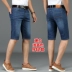 quần short denim mùa hè phần mỏng đàn ông bình thường của nam giới lăm quần ống chẽn lỏng bình thường của 5 mùa hè quần màu sáng Cao bồi